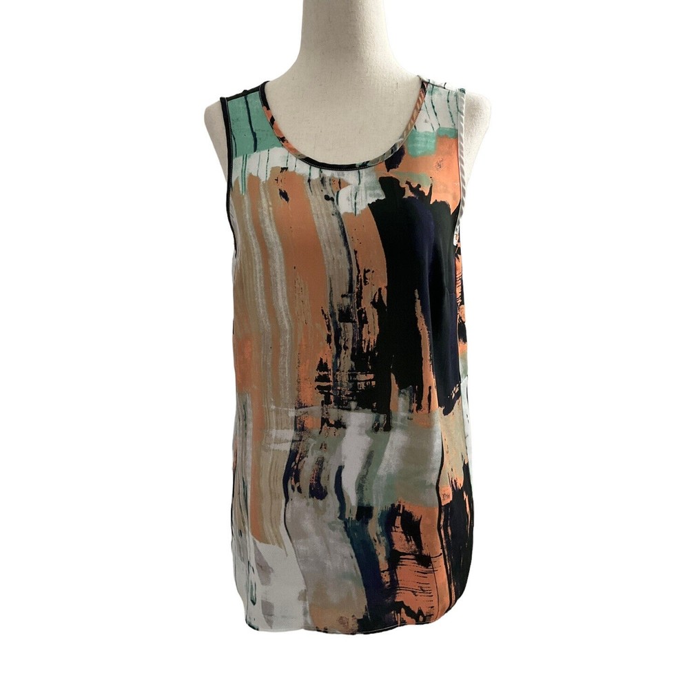 MOSSIMO Women Size Small Sleeveless Shirt Sheer Lightweight #14-98